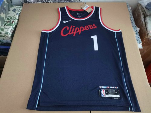 NBA 1 Harden Los Angeles Clippers 2024-25 Maillot Marine